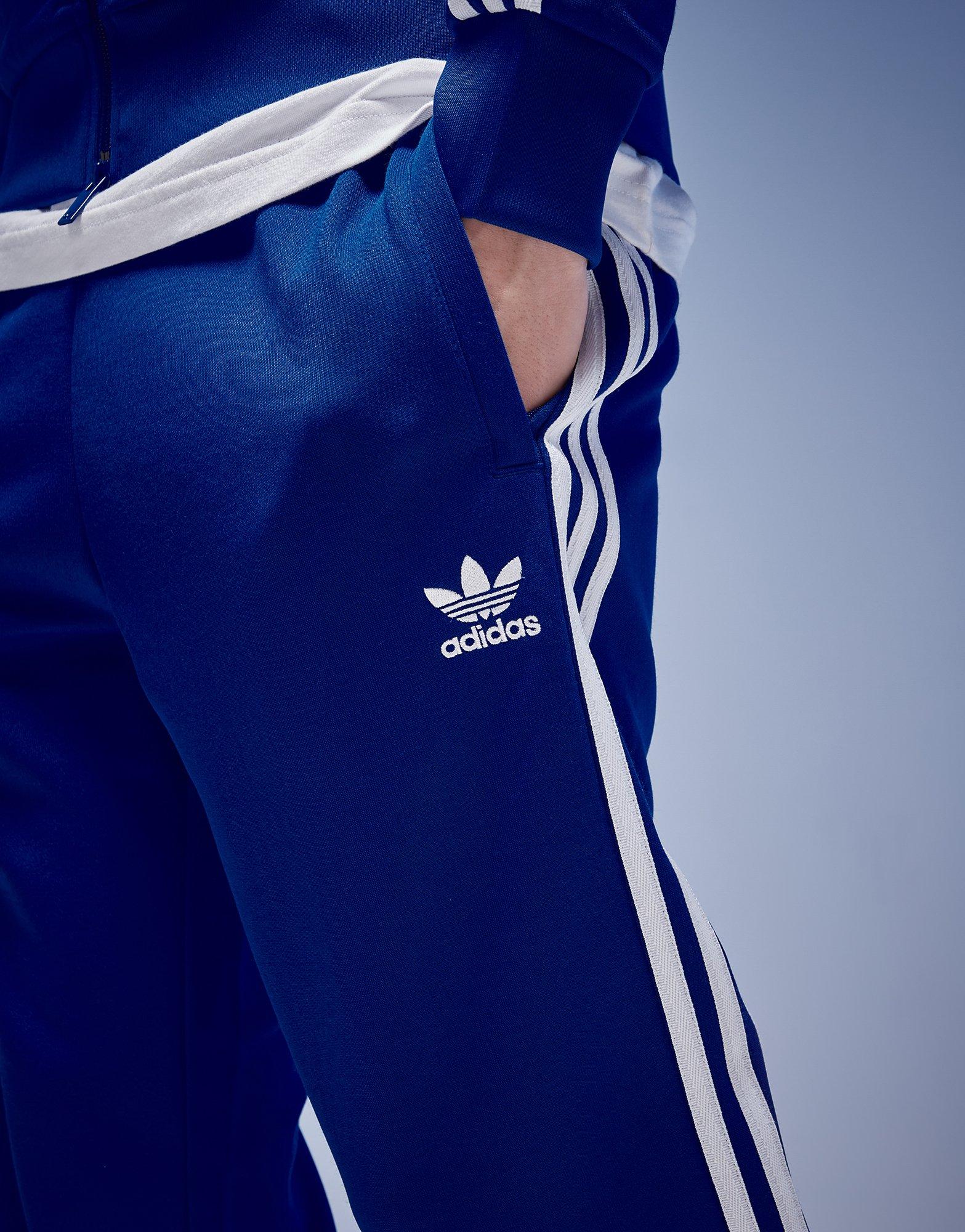 Pánské kalhoty ADIDAS KALHOTY  SST TP ORIGINALS POLY CORE IZ0032 Modrá