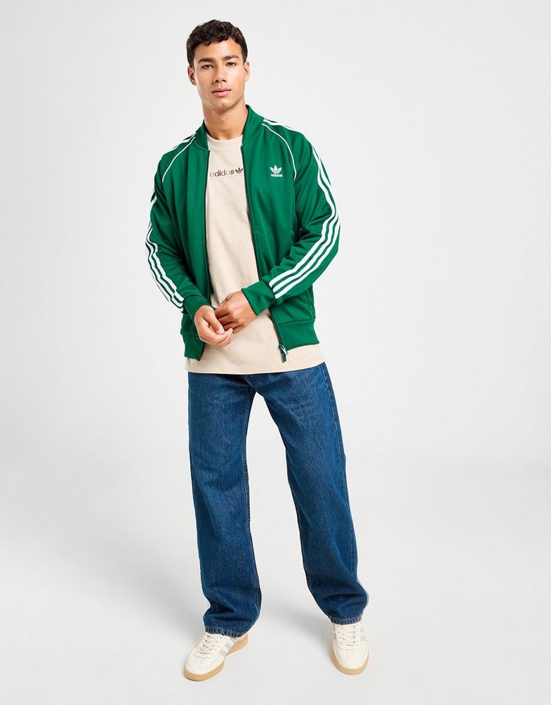 Bluză pentru bărbați ADIDAS BLUZĂ SST TT ADICOLOR IR9863 Verde