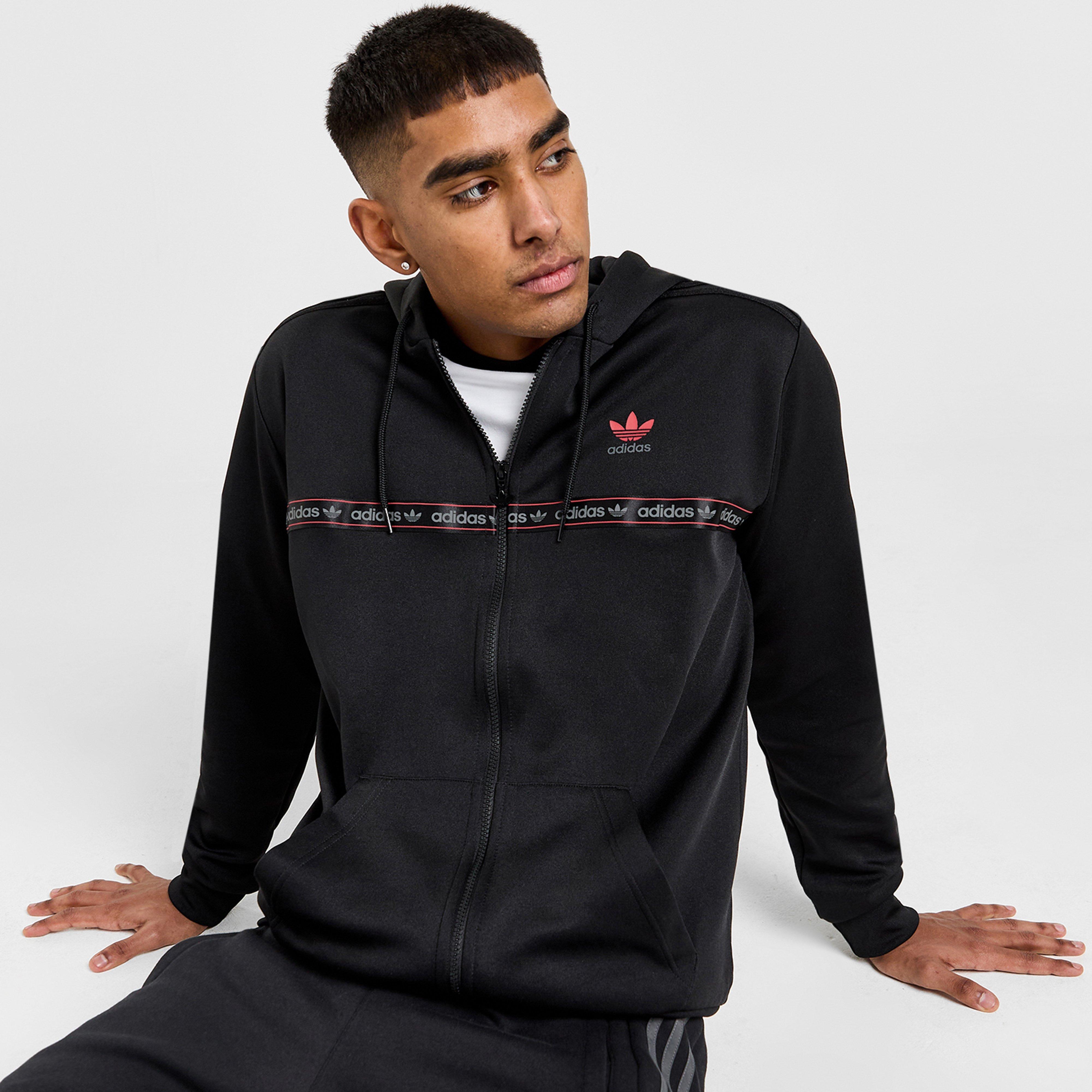 Vyriškas džemperis ADIDAS DŽEMPERIS UŽSEGAMAS   SU GOBTUVU FZ TAPE HD GRY