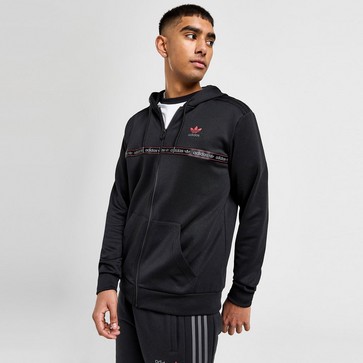 Pánska mikina ADIDAS MIKINA ROZEPÍNACÍ S KAPUCÍ FZ TAPE HD GRY