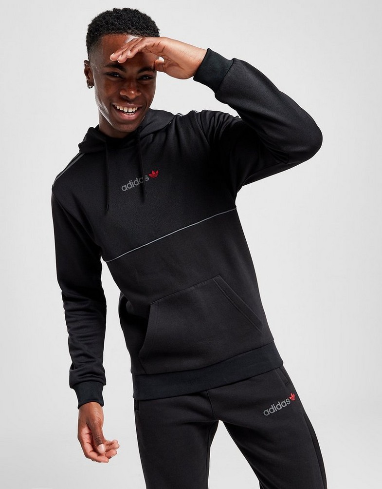 Férfi pulóverek ADIDAS PULÓVER CM OH HD FABRIC MIX IS6115 Fekete