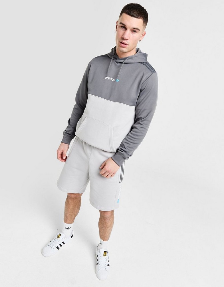 Bluza męska ADIDAS BLUZA Z KAPTUREM CM OH HD FABRIC MIX IW6424 Szary