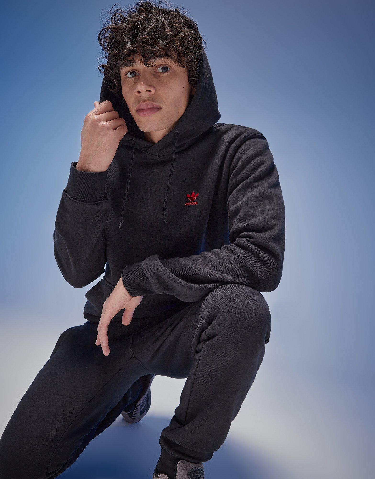 Muški gornji dio trenirke ADIDAS VESTA S KAPULJAČOM ESSENTIAL HOODY ORIGINALS CORE IZ0021 crna