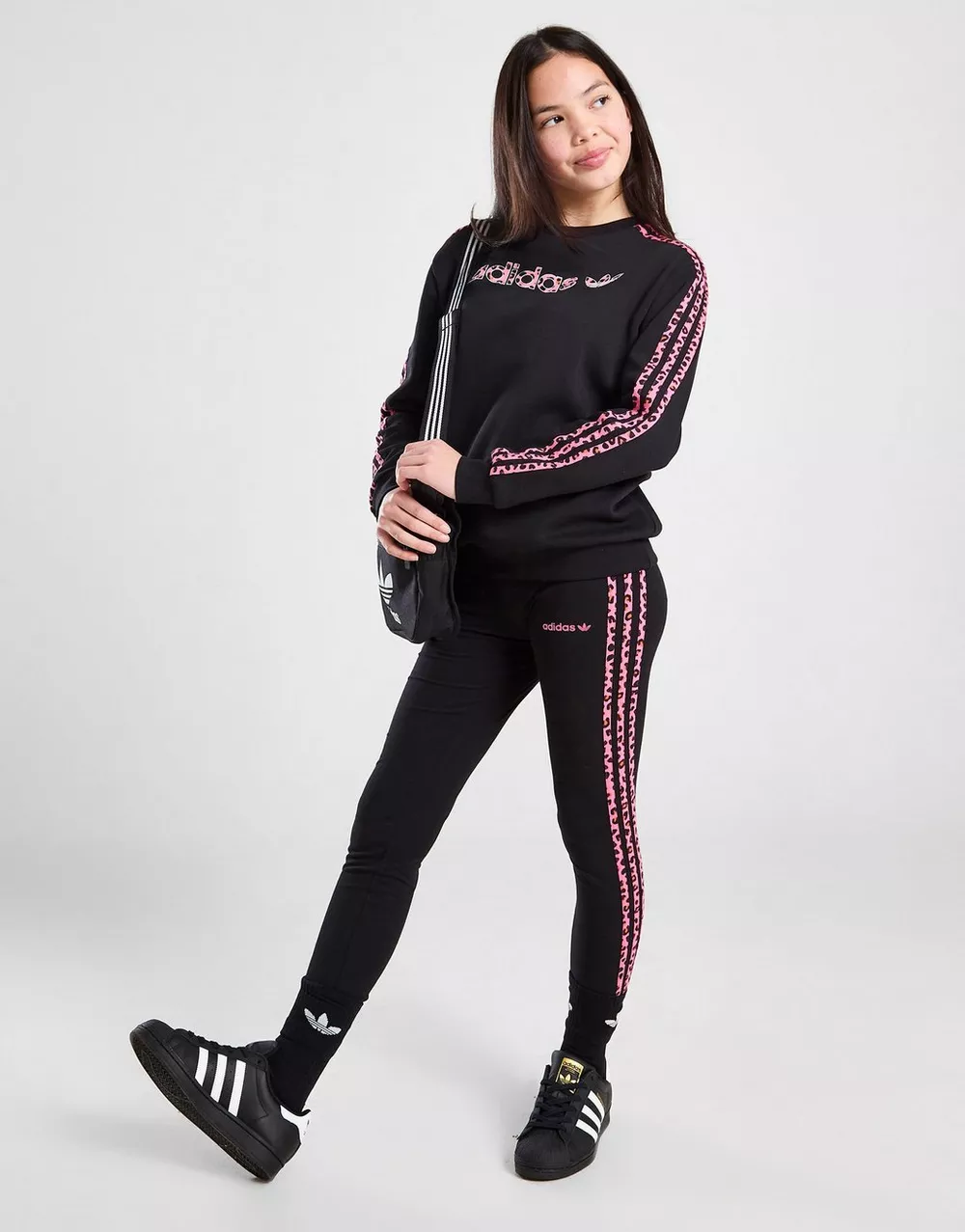 ADIDAS ЛОСИНИ LEOPARD 3STRIPE LEGG BLK G, фото 1 з 4