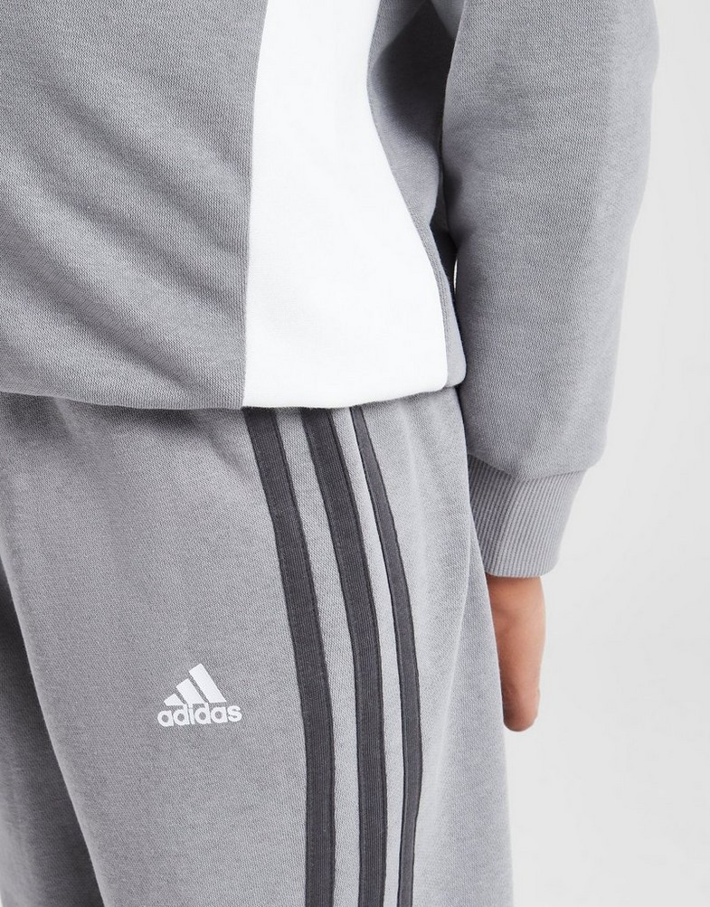 Vaikiški sportiniai kostiumai ADIDAS KOMPLEKTAS CREW SUIT LK B IS6353 Pilka