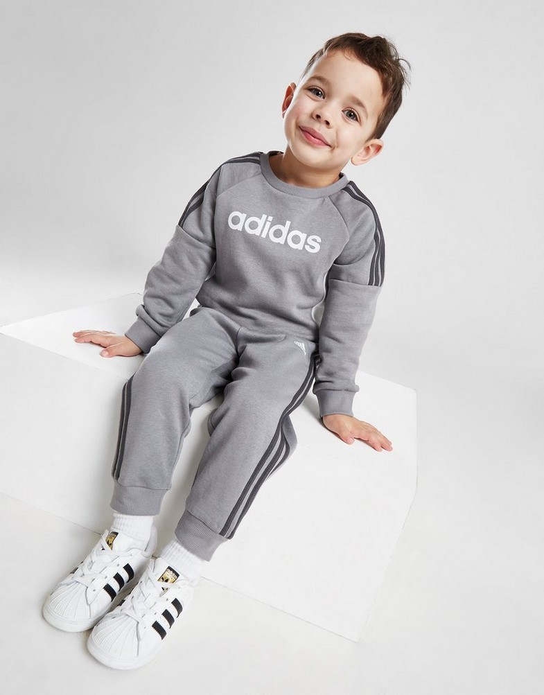 Detská tepláková súprava ADIDAS SÚPRAVA CREW SUIT INF B IS6331 Sivá