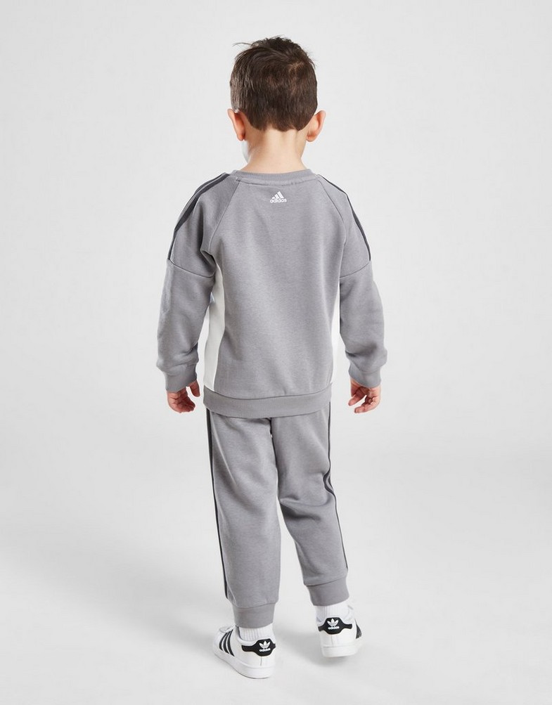 Detská tepláková súprava ADIDAS SÚPRAVA CREW SUIT INF B IS6331 Sivá