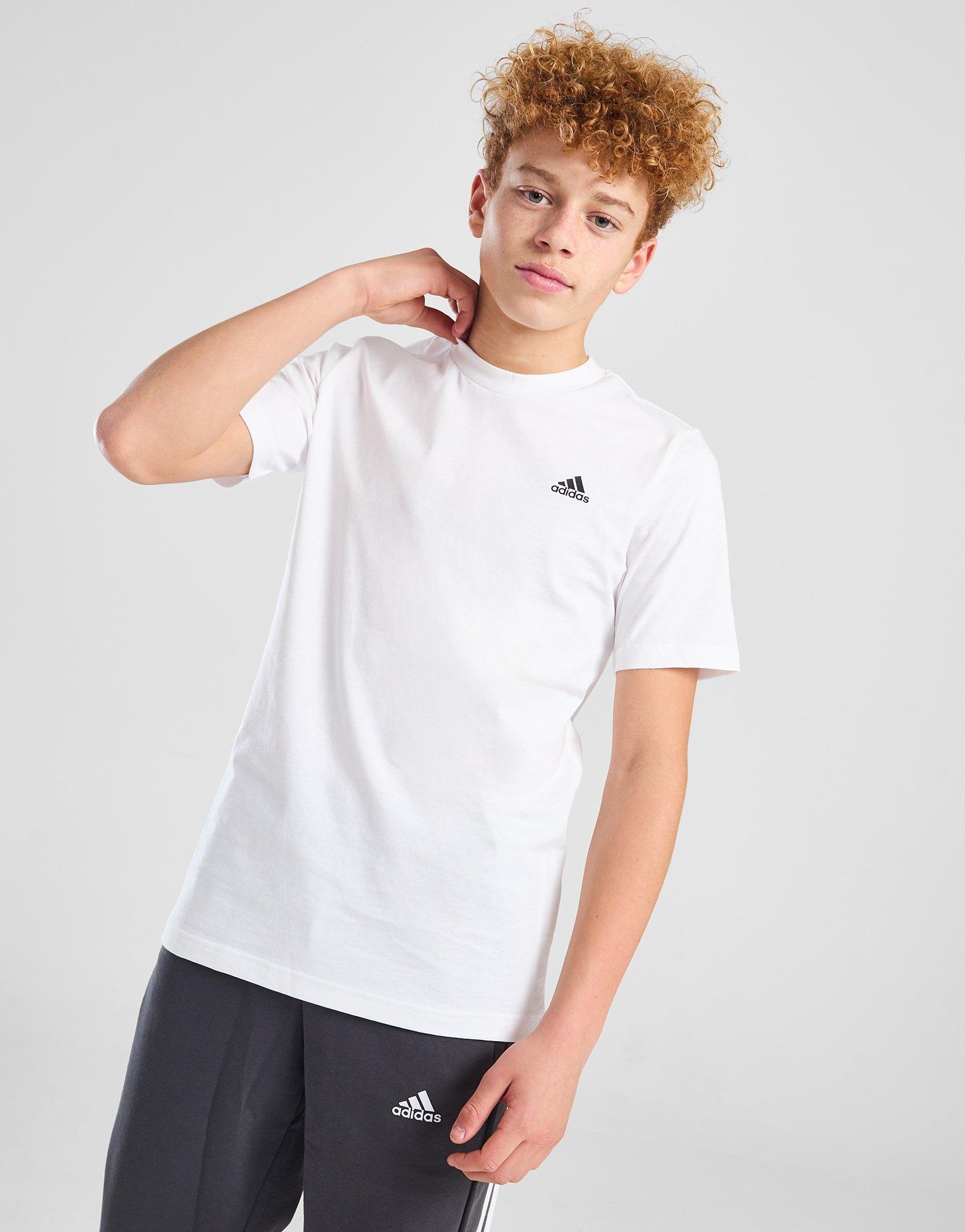 Koszulka, t-shirt dziecięcy ADIDAS T-SHIRT CORE LGO T WHT B IB4093 Biały