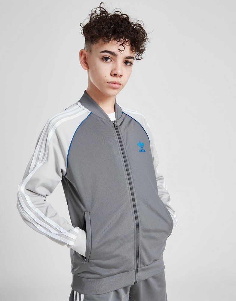 Дитячі кофти ADIDAS КОФТА НА БЛИСКАВЦІ B IX3098 Сірий