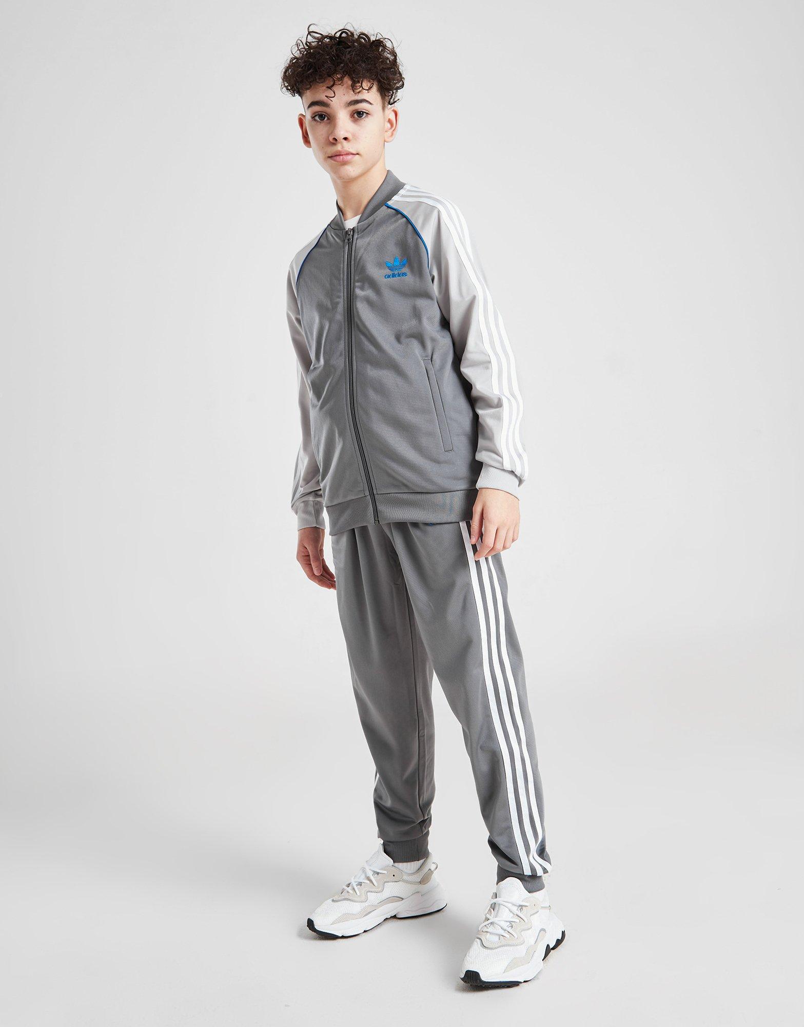 Vaikiškas džemperis ADIDAS DŽEMPERIS UŽSEGAMAS B IX3098 Pilka