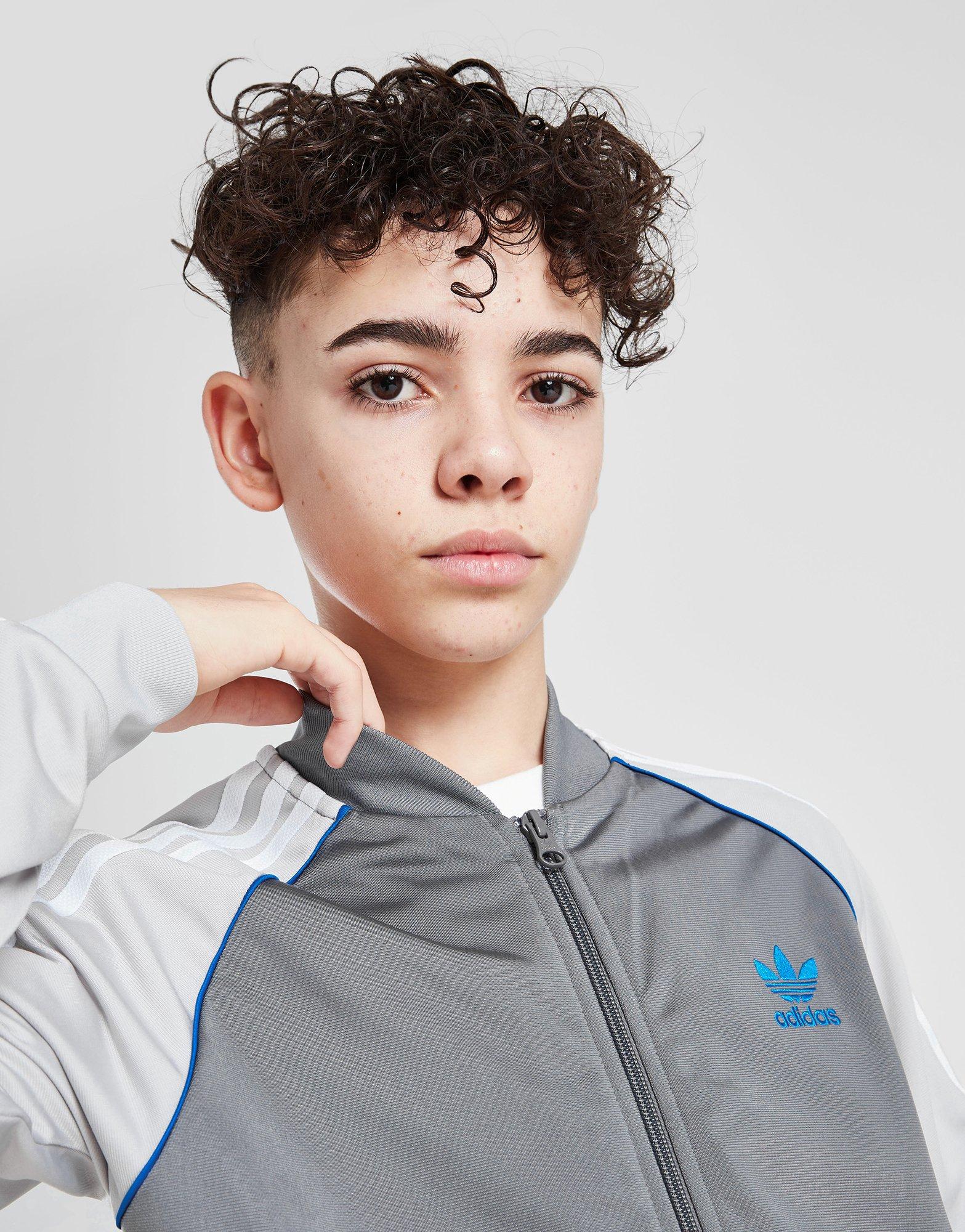 Vaikiškas džemperis ADIDAS DŽEMPERIS UŽSEGAMAS B IX3098 Pilka