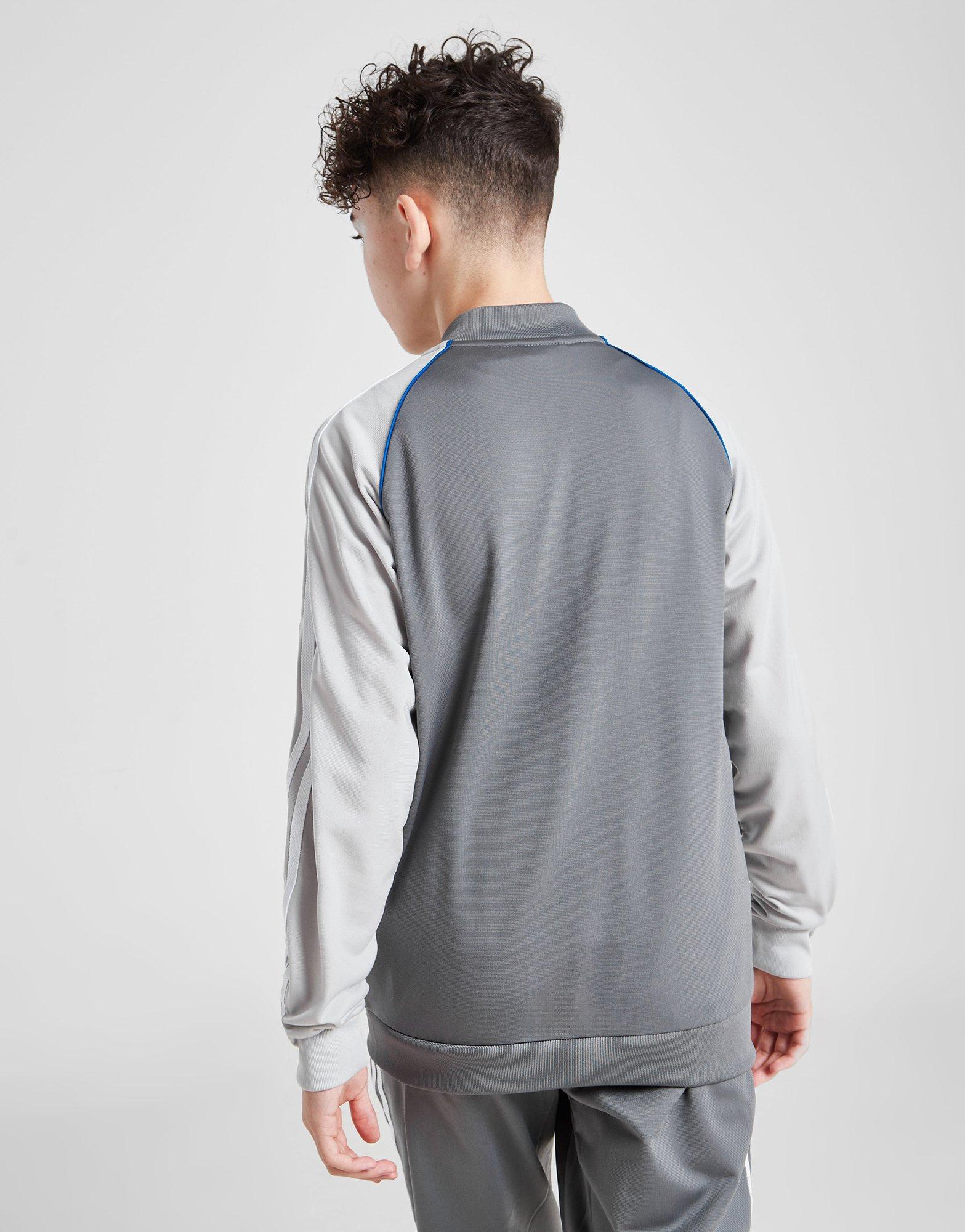 Vaikiškas džemperis ADIDAS DŽEMPERIS UŽSEGAMAS B IX3098 Pilka