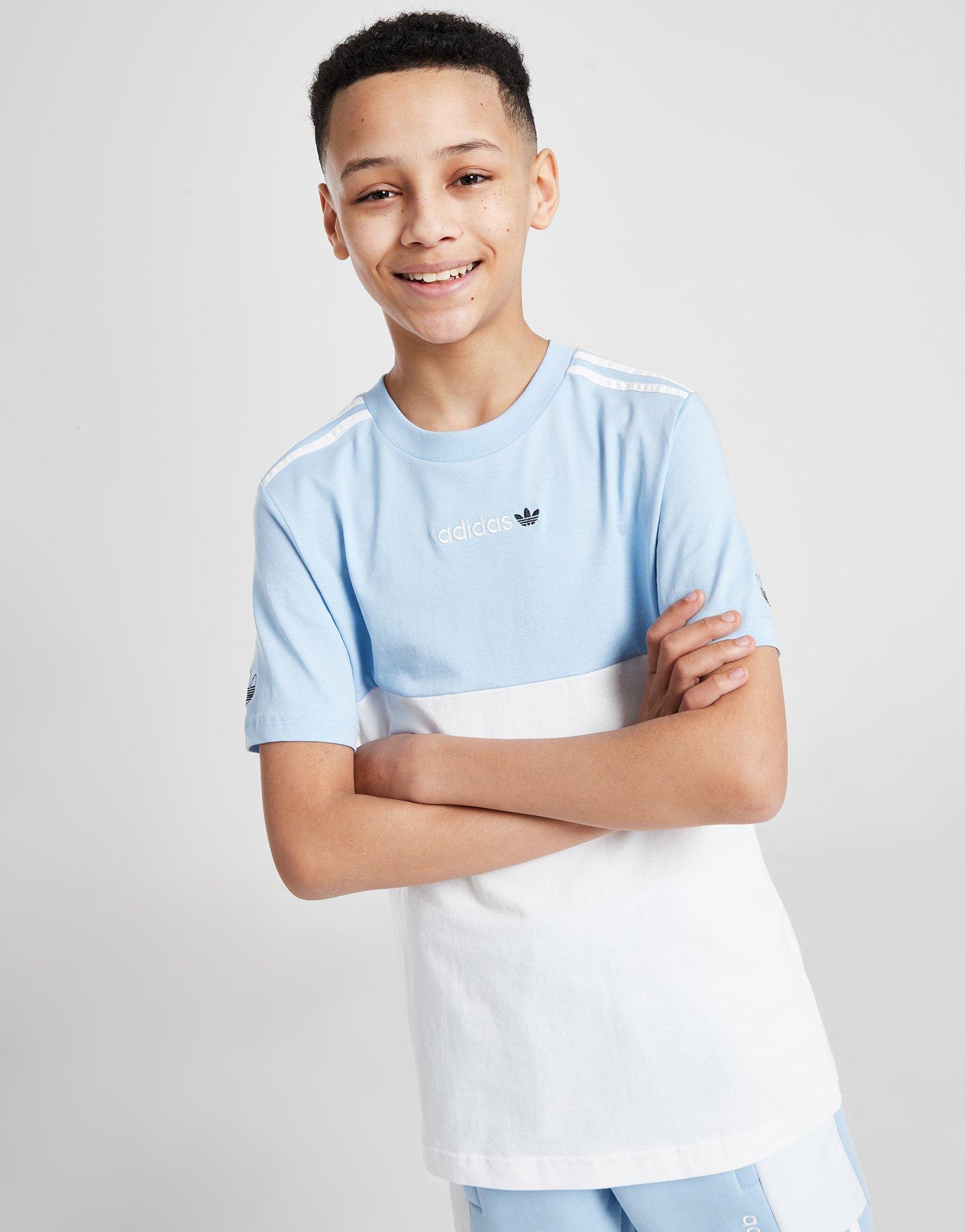 Koszulka, t-shirt dziecięcy ADIDAS T-SHIRT ITASCA CB T SKY/WHT B IM7473 Biały