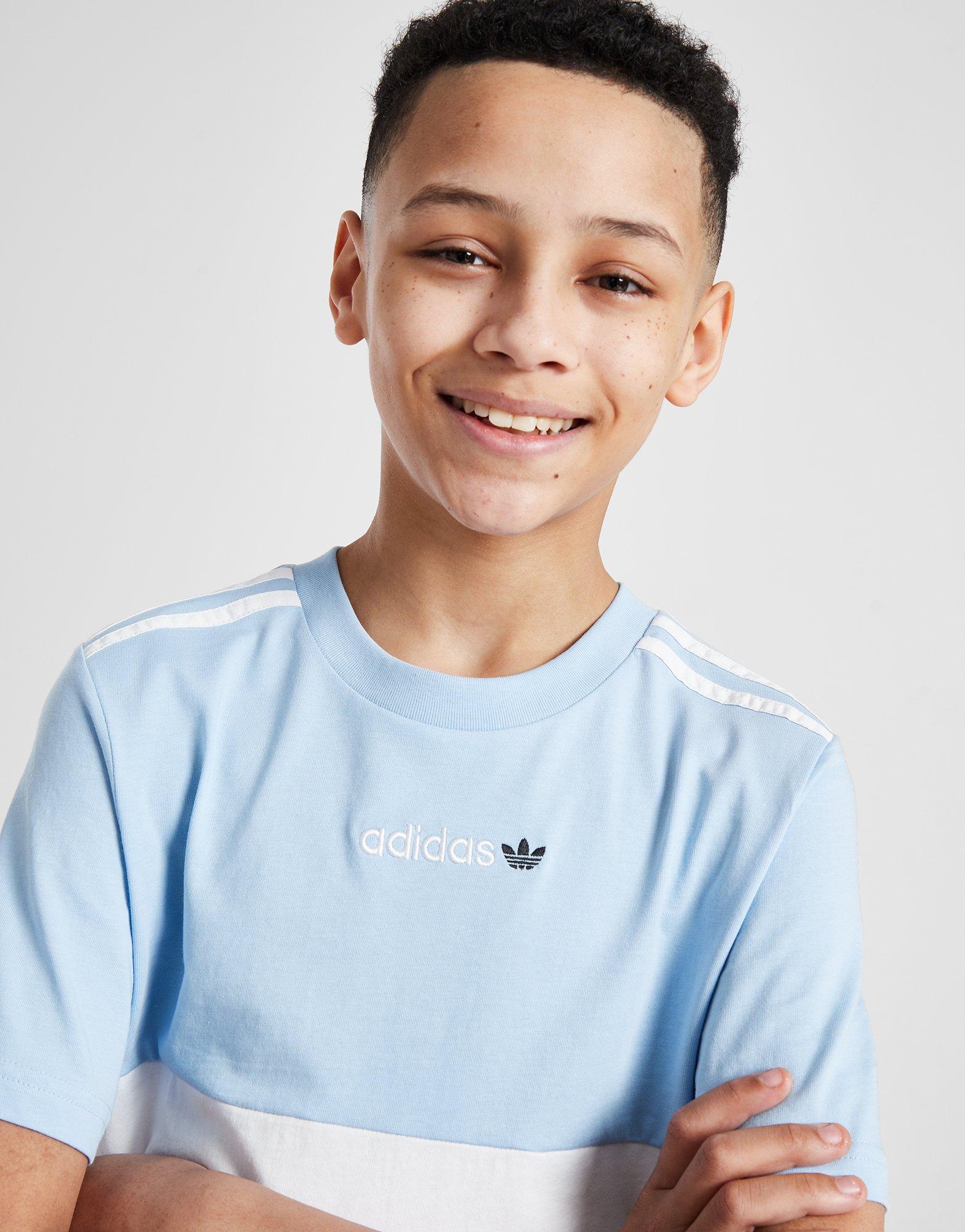 Koszulka, t-shirt dziecięcy ADIDAS T-SHIRT ITASCA CB T SKY/WHT B IM7473 Biały