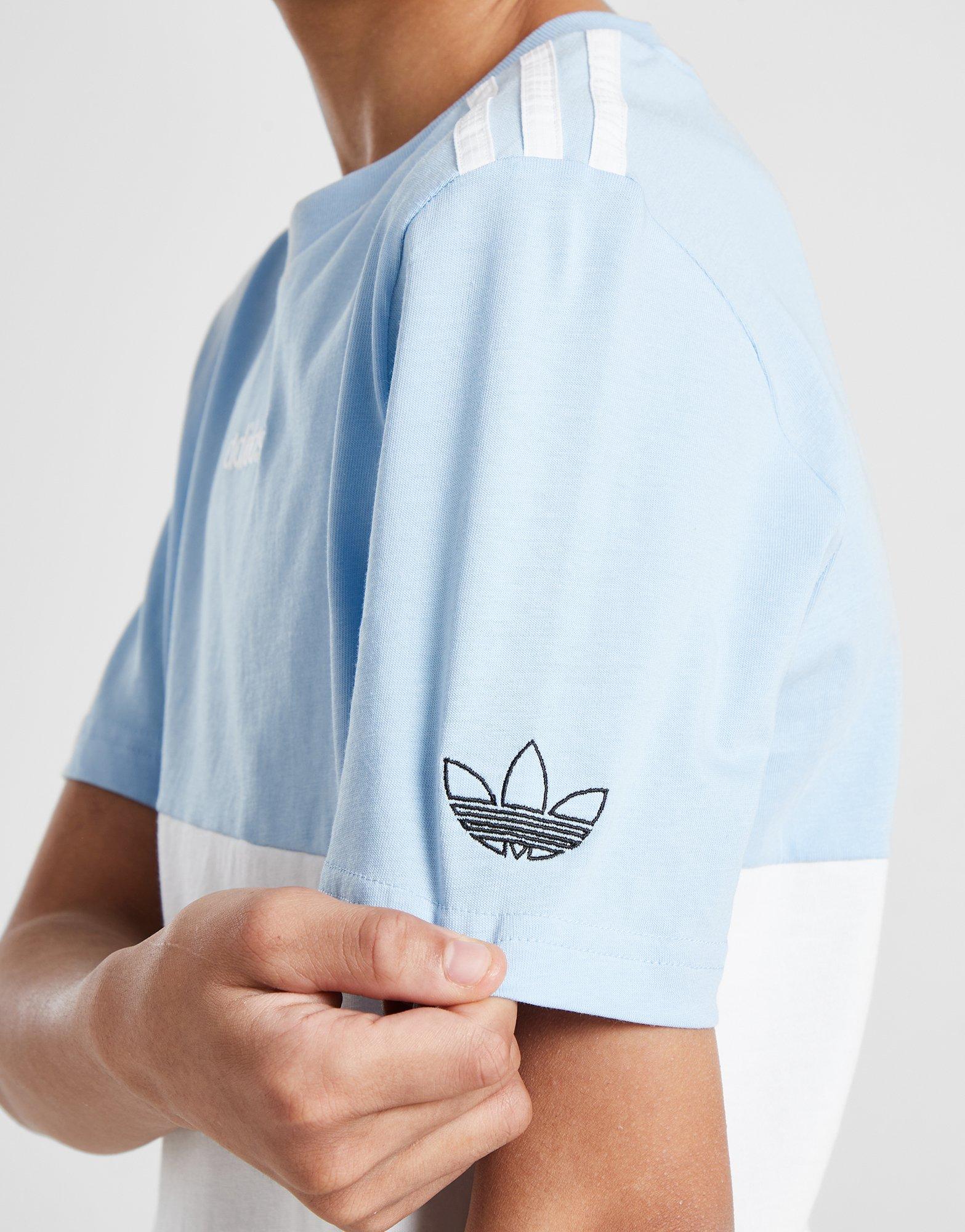 Koszulka, t-shirt dziecięcy ADIDAS T-SHIRT ITASCA CB T SKY/WHT B IM7473 Biały