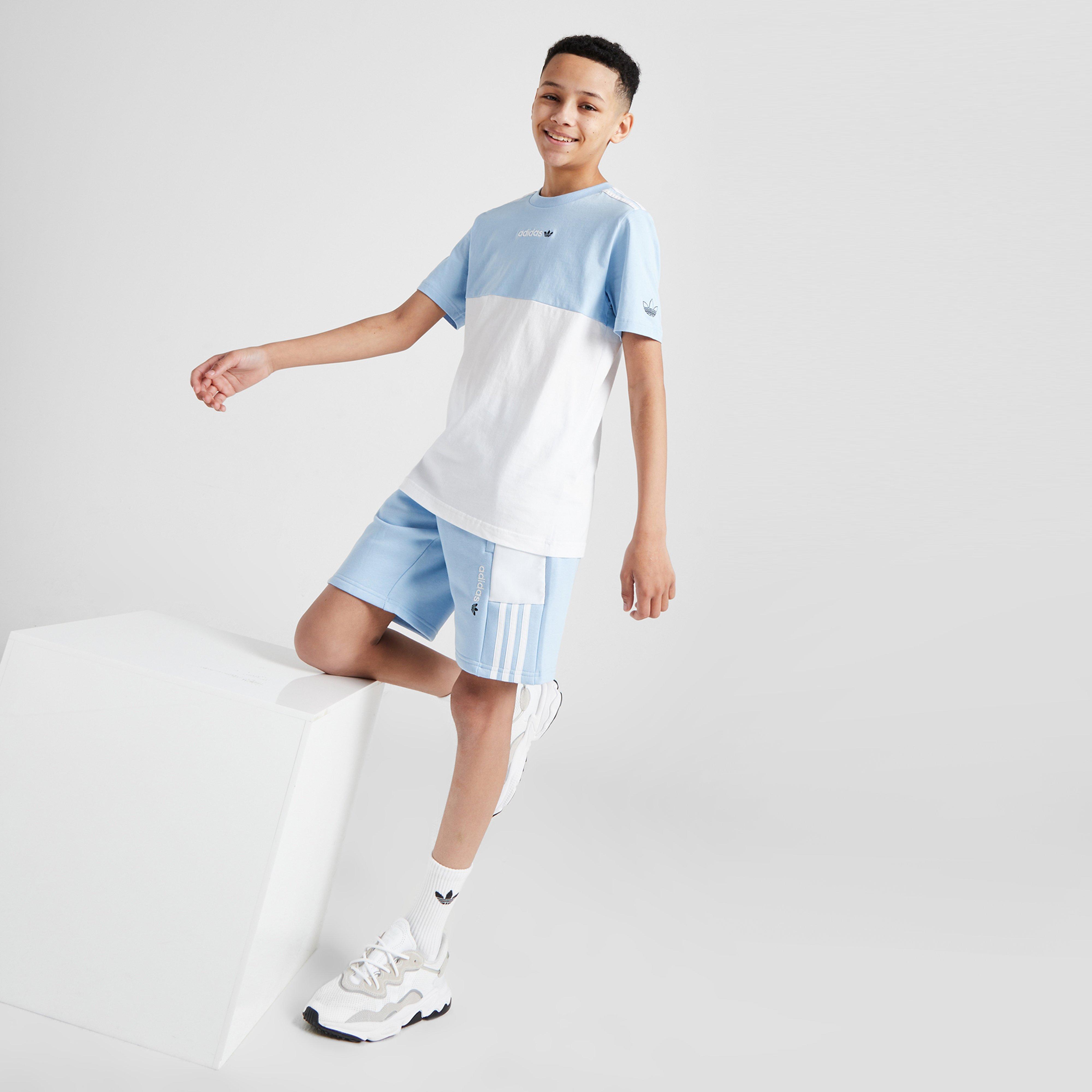 Detské krátke nohavice ADIDAS ŠORTKY  ITASCA CB SHRT SKY/WHT B