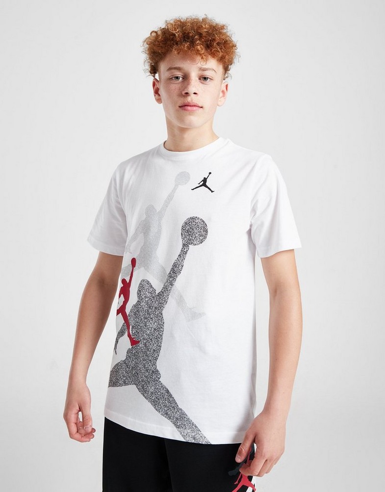 Koszulka, t-shirt dziecięcy JORDAN T-SHIRT GRDNT JMPN RPT T WHT/RD B