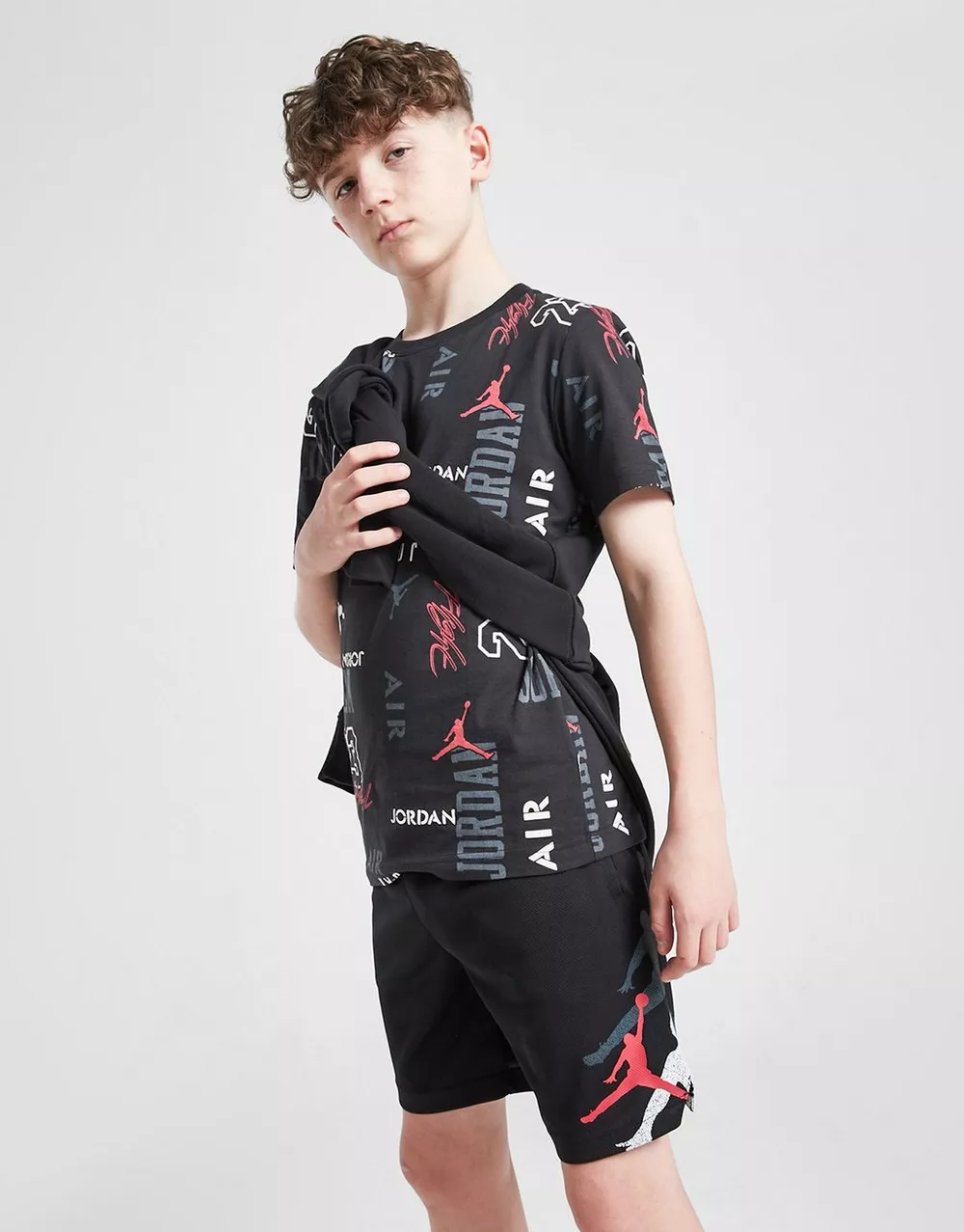 NikeHad JORDAN ШОРТИ JMPN REAPEAT SHRT BLK/RD B, фото 1 з 5