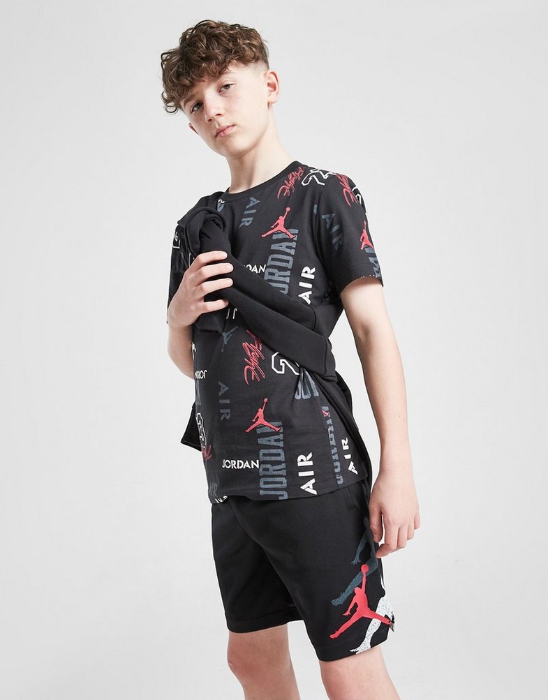 Дитячі шорти JORDAN ШОРТИ JMPN REAPEAT SHRT BLK/RD B 95D183-023 Чорний