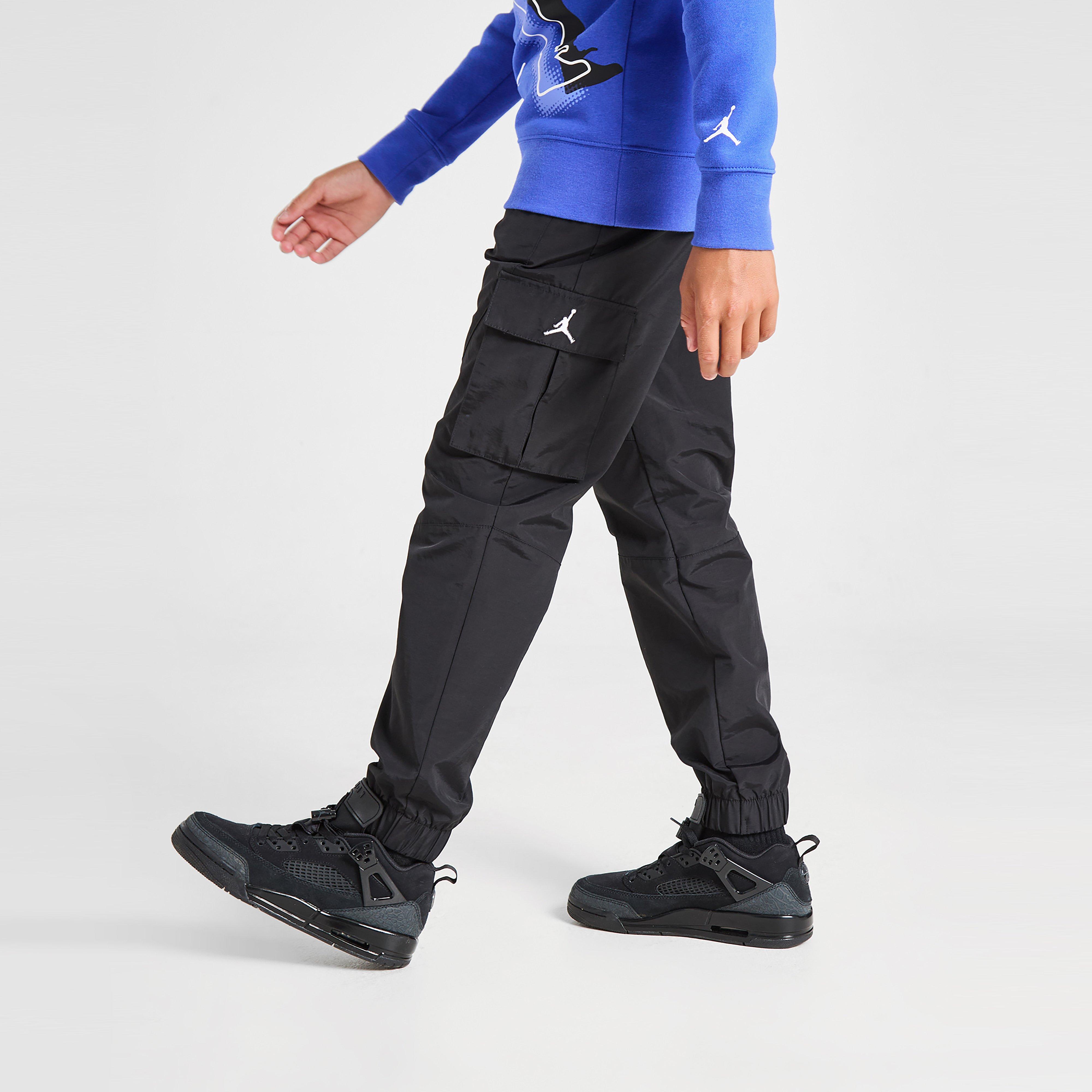 Dječje hlače JORDAN HLAČE JMPMN WVN CRGO PNT BLK B