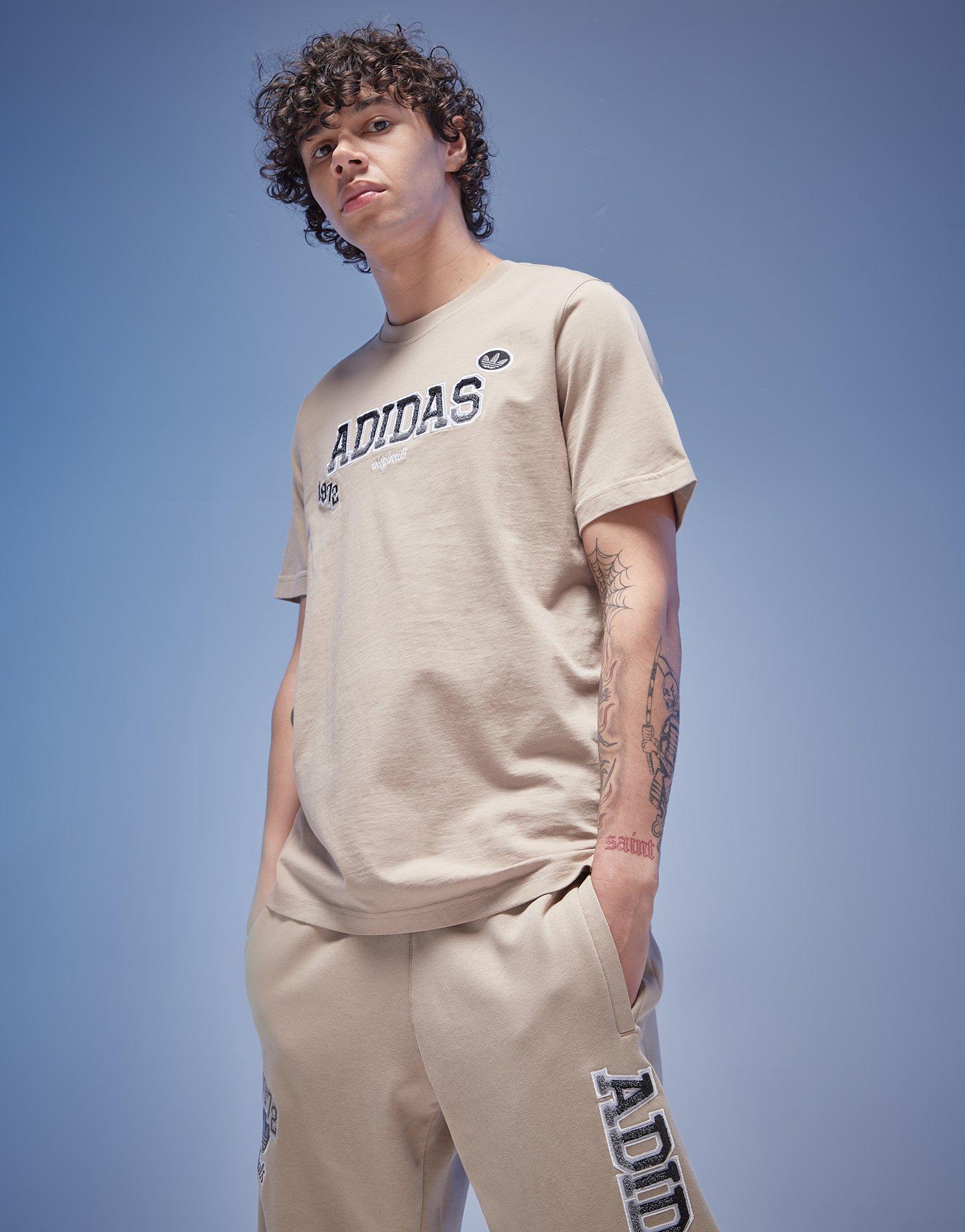 Мъжка тениска ADIDAS ТЕНИСКА GB TEE GRAPHIC BADGE IZ0013 Бежов