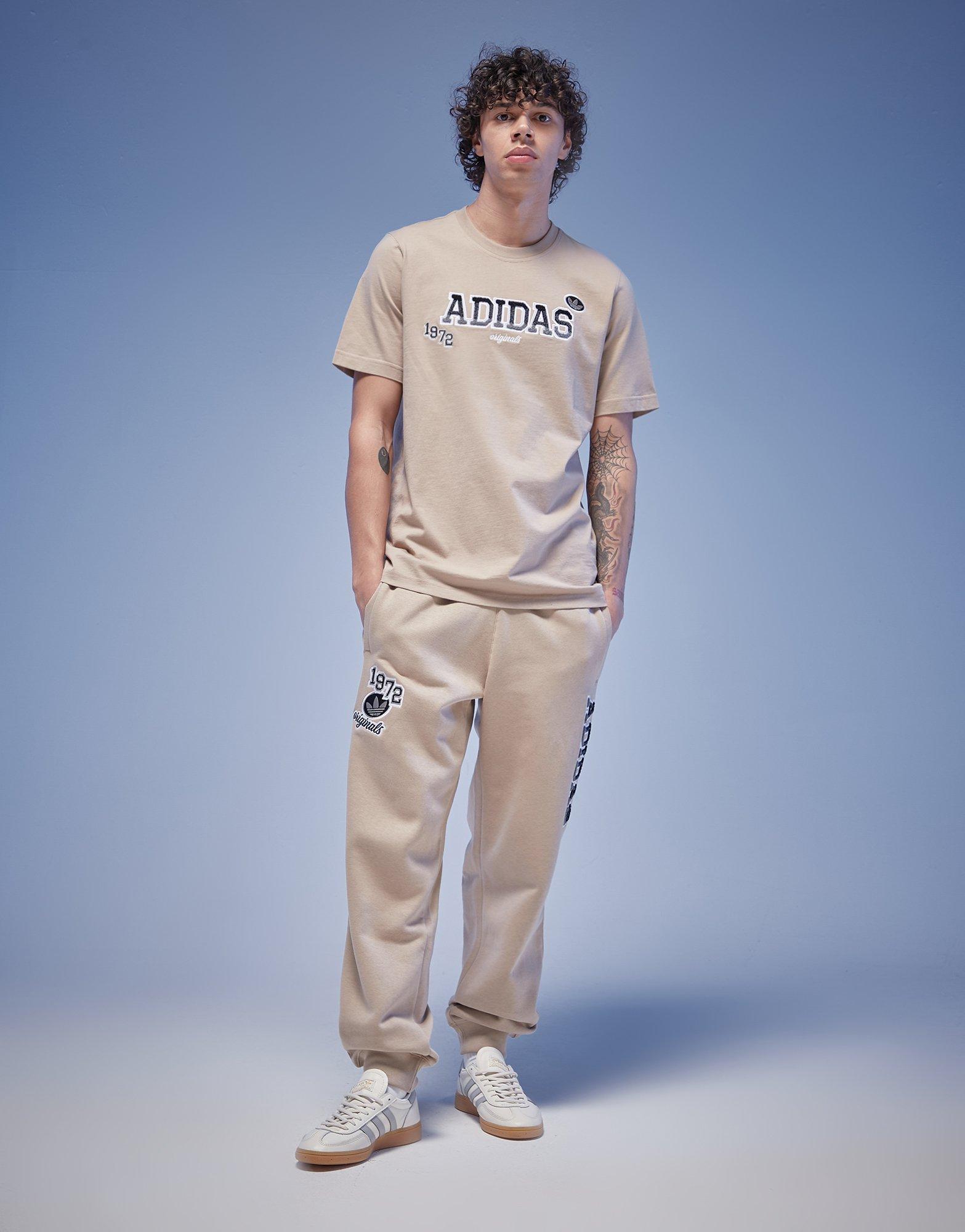 Мъжка тениска ADIDAS ТЕНИСКА GB TEE GRAPHIC BADGE IZ0013 Бежов