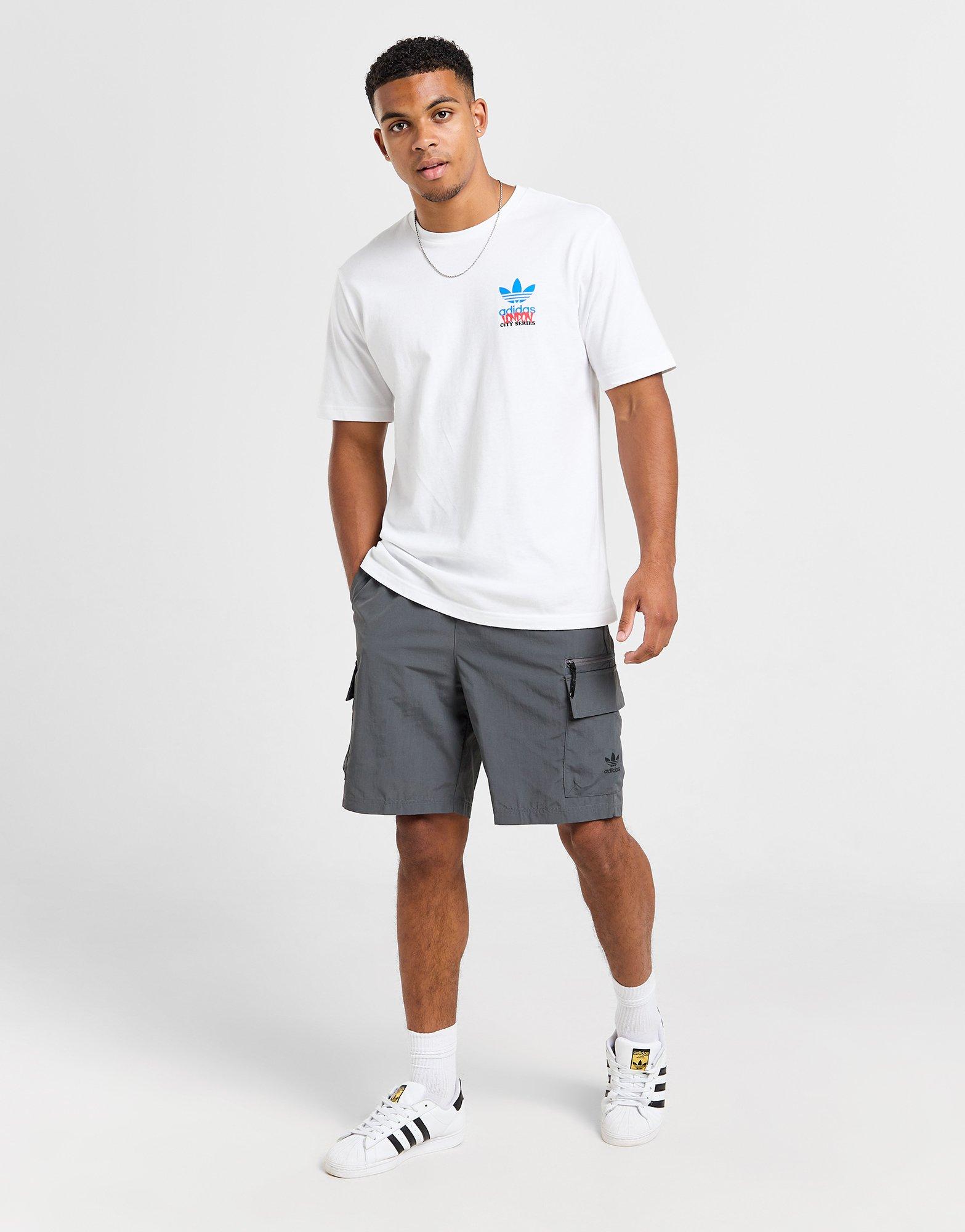 Pánske šortky ADIDAS ŠORTKY  CARGO IX3090 Sivá