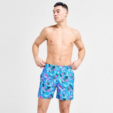 Pantaloni scurți pentru bărbați NIKE SWIM PANTALONI SCURȚI HAPPY DAZE AOP .