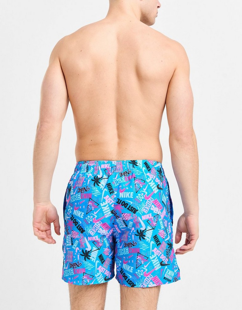 Pantaloni scurți pentru bărbați NIKE SWIM PANTALONI SCURȚI HAPPY DAZE AOP . NESSE530-480 Albastru