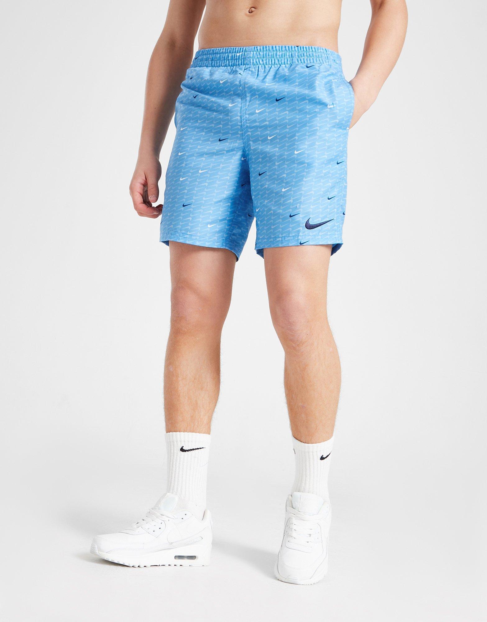 Gyerek rövidnadrág NIKE SWIM RÖVIDNADRÁG NK SWIM AOP SHRT B NESSC804-438 Kék