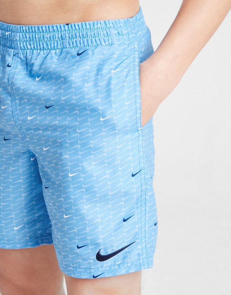 Дитячі шорти NIKE SWIM ШОРТИ NK SWIM AOP SHRT B NESSC804-438 Блакитний