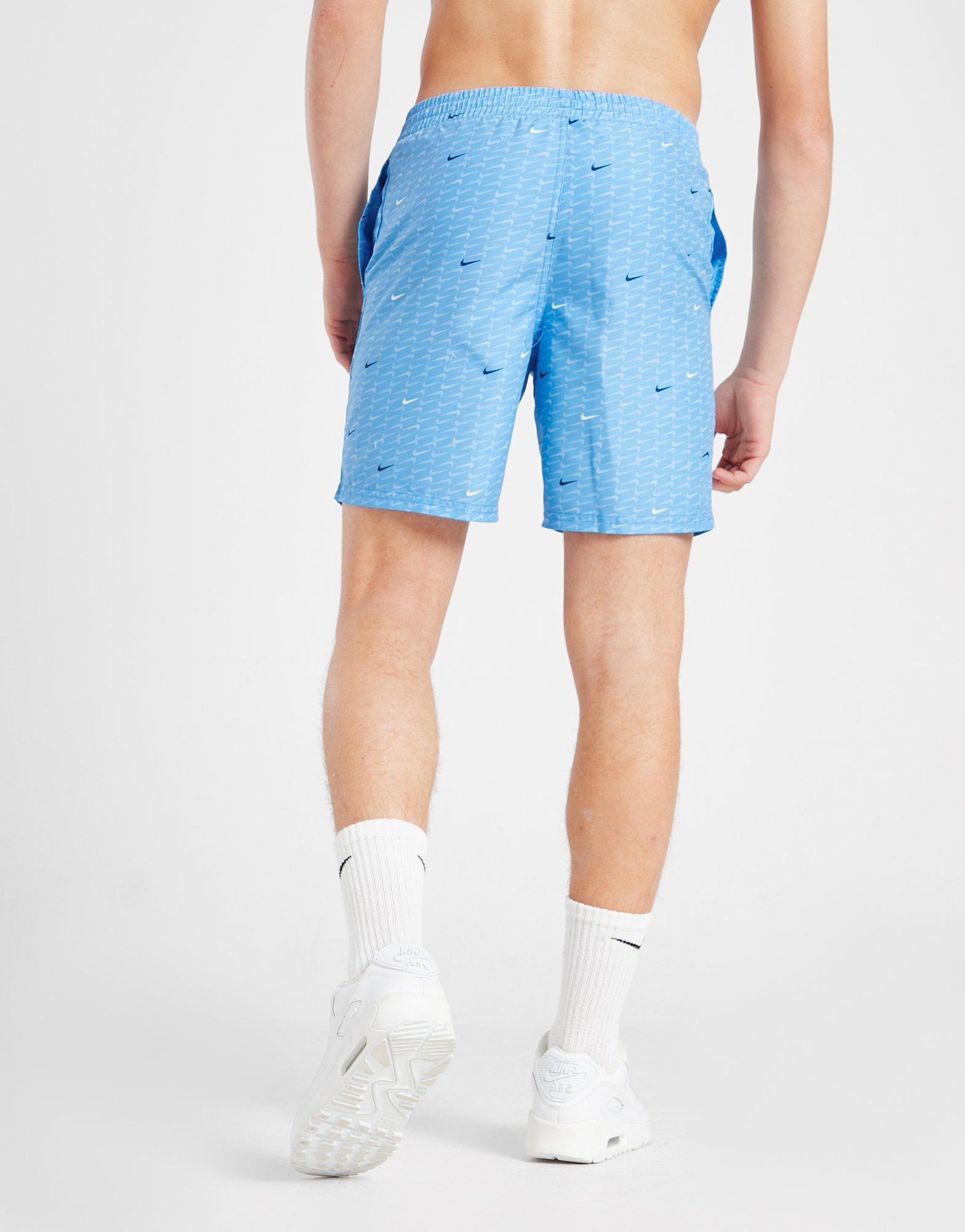 Gyerek rövidnadrág NIKE SWIM RÖVIDNADRÁG NK SWIM AOP SHRT B NESSC804-438 Kék