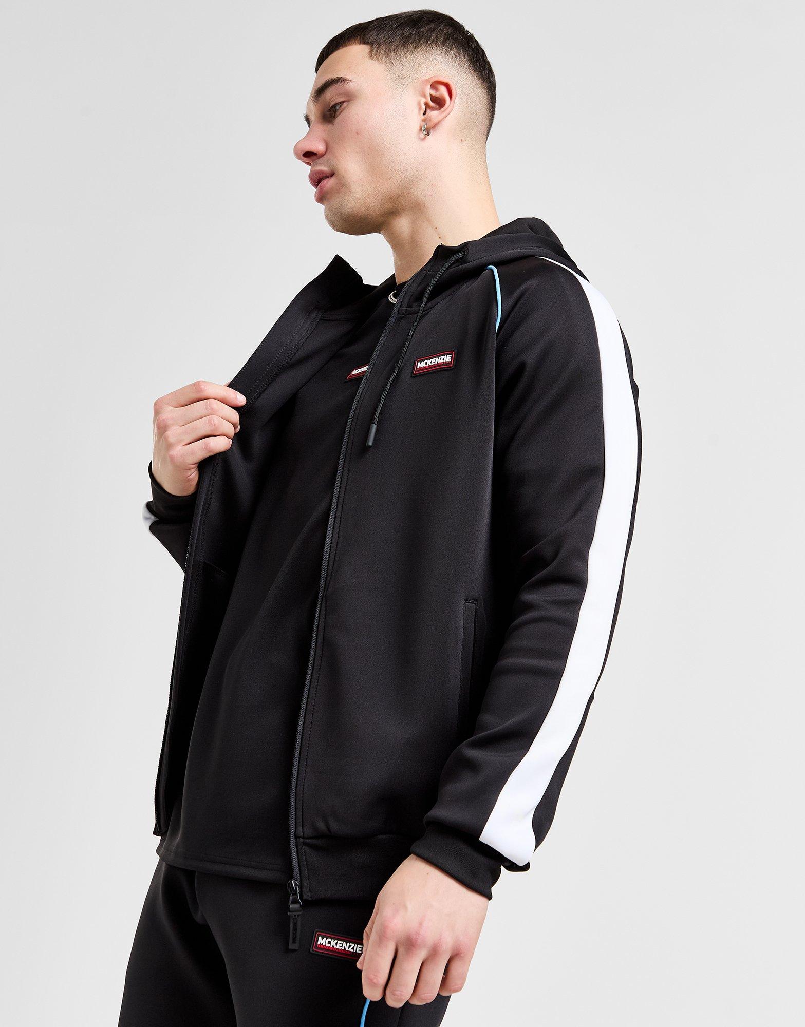 Muški gornji dio trenirke MCKENZIE VESTA RASKOPČANA   S KAPULJAČOM MEDLEY PLY FZ MCKTM16113007 crna