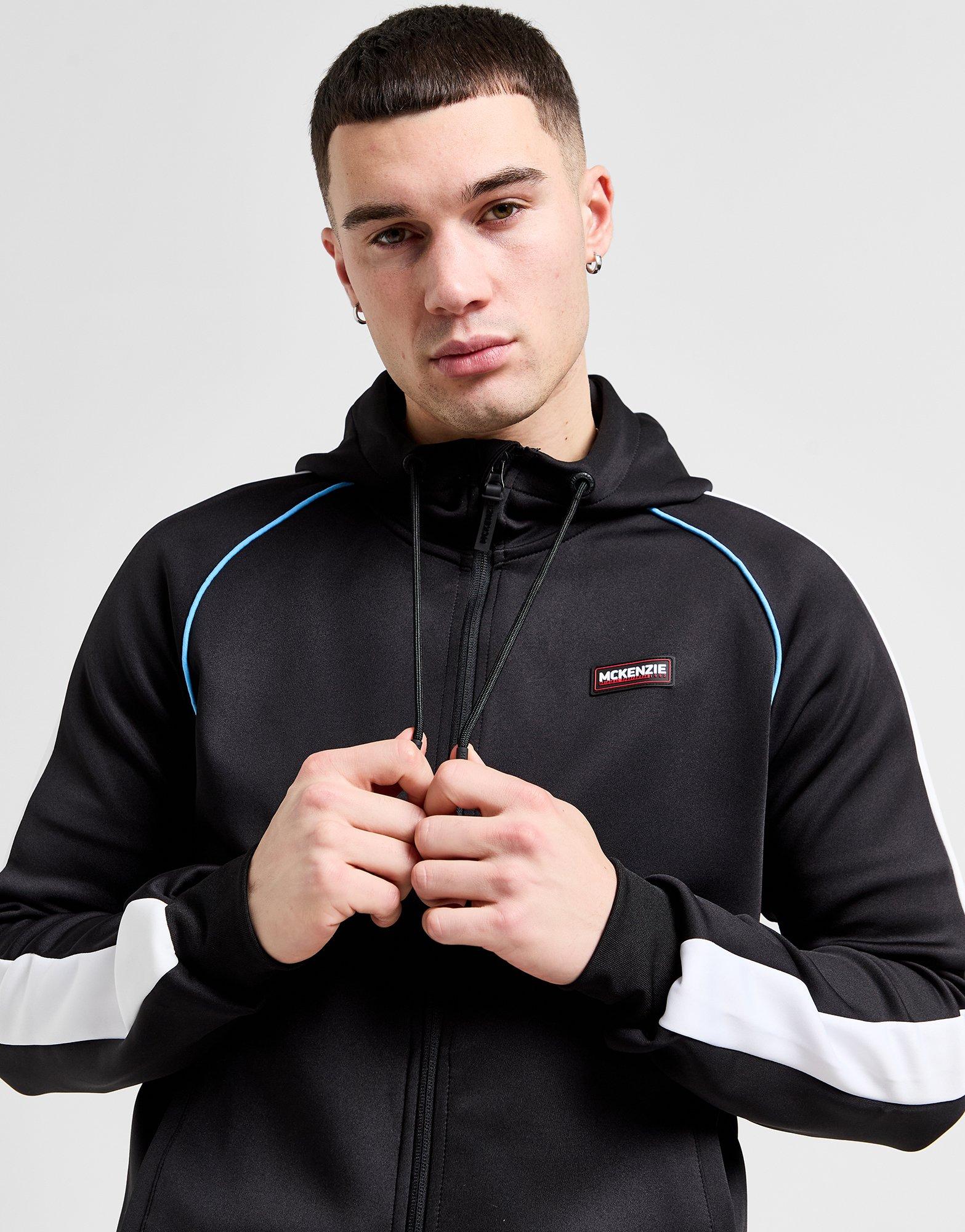 Muški gornji dio trenirke MCKENZIE VESTA RASKOPČANA   S KAPULJAČOM MEDLEY PLY FZ MCKTM16113007 crna