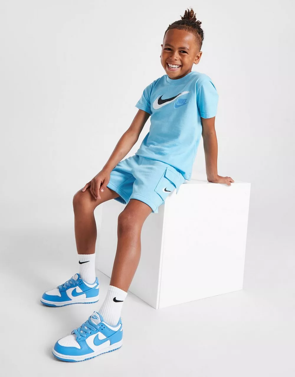 NikeHad NIKE КОМПЛЕКТ DBL SWSH TEE/SHT BLU B, фото 1 з 5