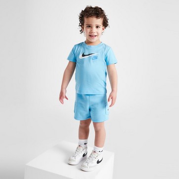 Trening pentru copii NIKE SET DBL SWSH TEE/SHT BLU B