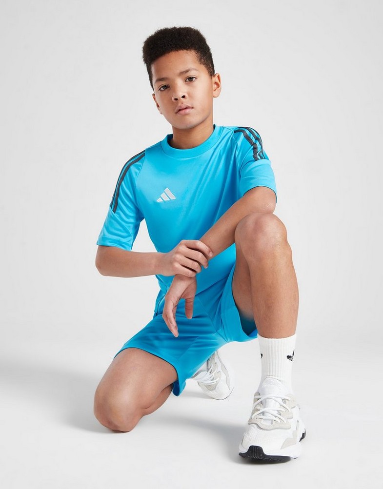 Gyerek póló ADIDAS PÓLÓ TIRO24 TEE BLU/GRY B IS6144 Kék