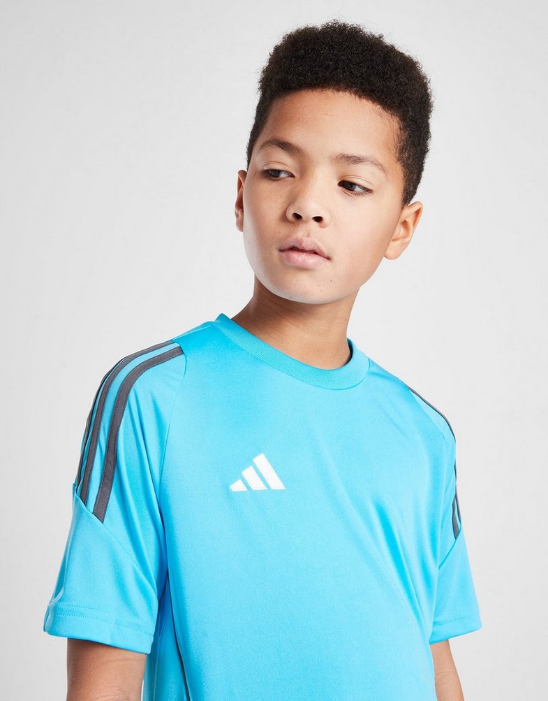 Gyerek póló ADIDAS PÓLÓ TIRO24 TEE BLU/GRY B IS6144 Kék