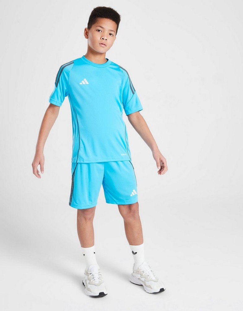 Gyerek póló ADIDAS PÓLÓ TIRO24 TEE BLU/GRY B IS6144 Kék