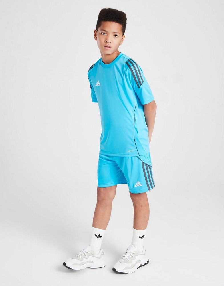 Krótkie spodenki, szorty dziecięce ADIDAS TIRO24 SHORT BLU/GRY B