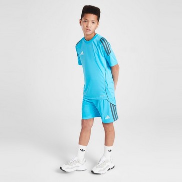Pantaloni scurți pentru copii ADIDAS TIRO24 SHORT BLU/GRY B