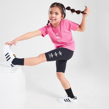 Trening pentru copii ADIDAS SET RPT TREF TEE/SHT PNK/BLK G