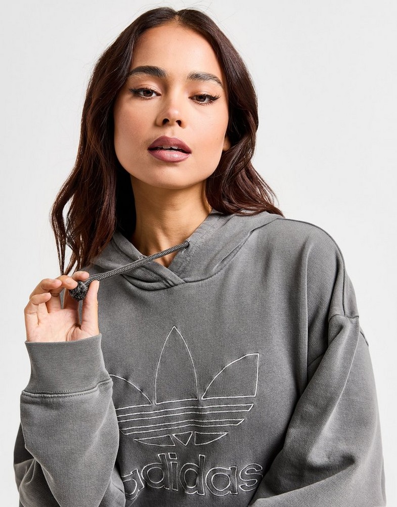 Női pulóver ADIDAS PULÓVER KAPUCNIS OUTLINE WSH HOOD GRY .