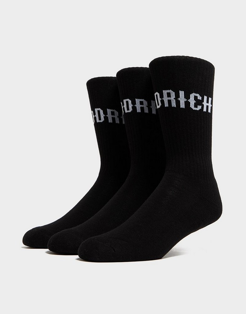 Дамски чорапи HOODRICH OG CORE 3 PK CREW SOCKS B HR-2024-0257 Черен