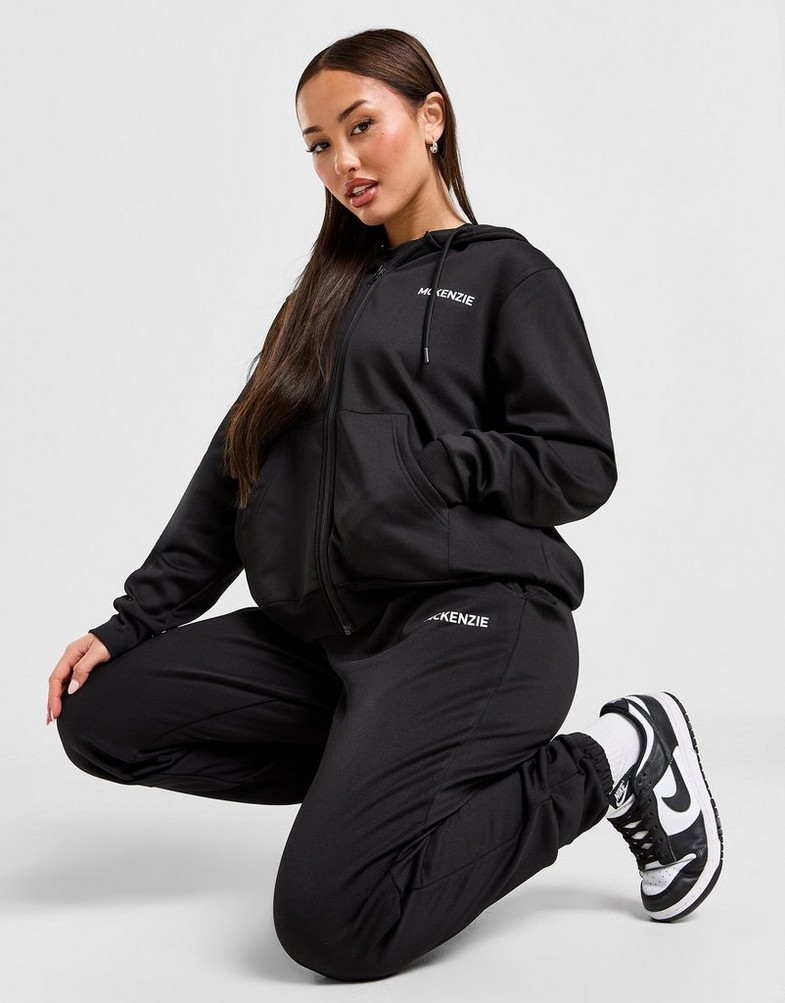 MCKENZIE SPODNIE LOGO JOG BLK MCKTW16175007 | kolor Czarny