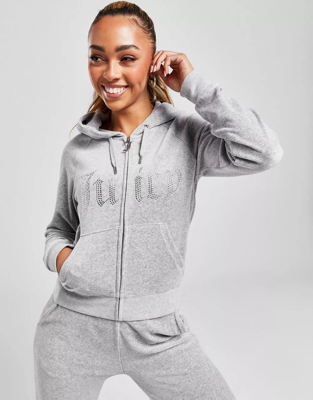 JUICY COUTURE КОФТА НА БЛИСКАВЦІ   З КАПЮШОНОМ DMNT GMRL, фото 1 з 5