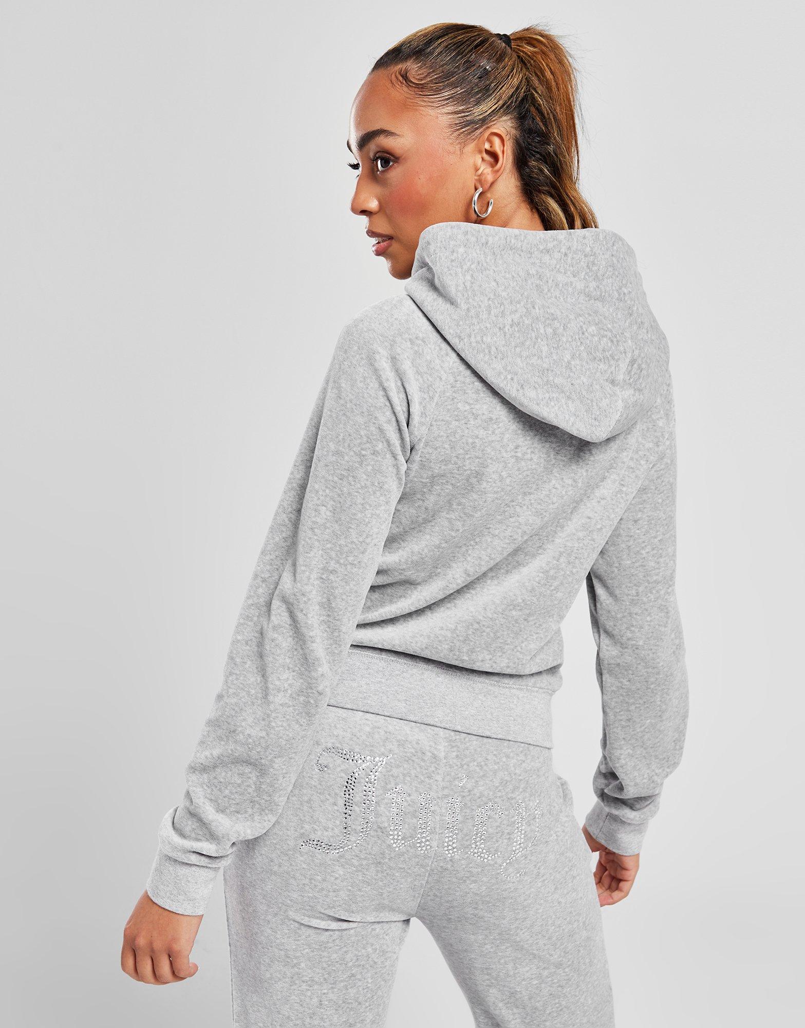 Bluză pentru femei JUICY COUTURE BLUZĂ CU GLUGĂ DMNT GMRL JCJDW227133 Gri