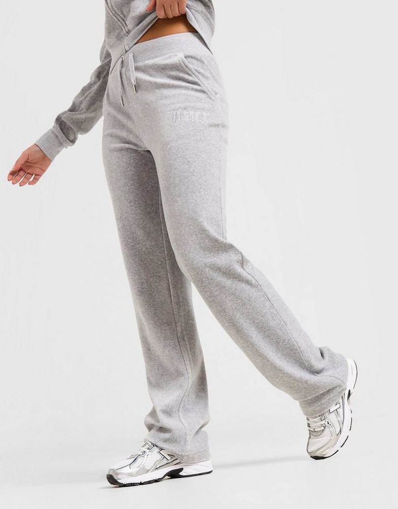 Жіночі штани JUICY COUTURE ШТАНИ DMNT LOGO VLR PANT G'MRL JCJDW187133 Сірий