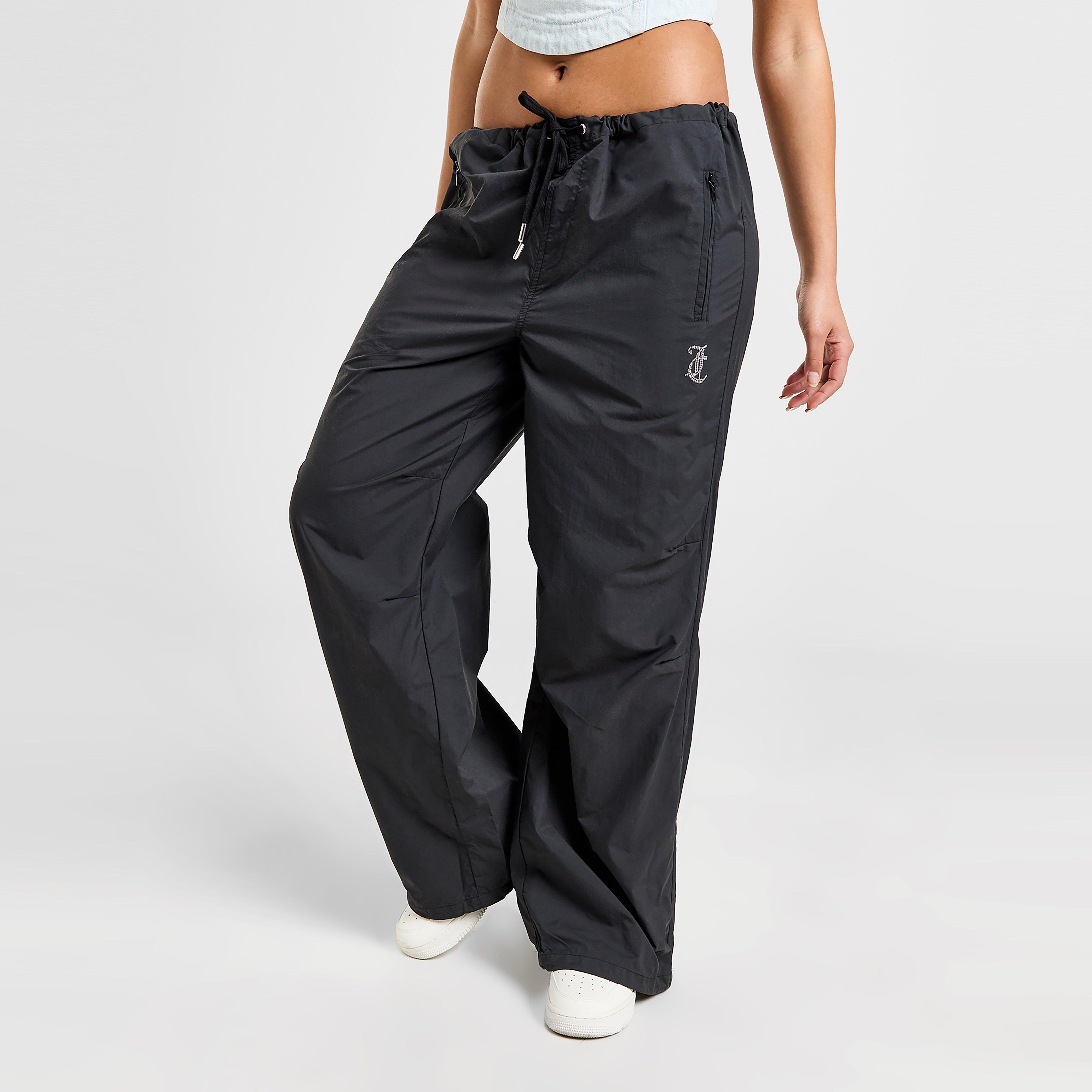 Női nadrág JUICY COUTURE NADRÁG DMNT CARGO PANT BLK