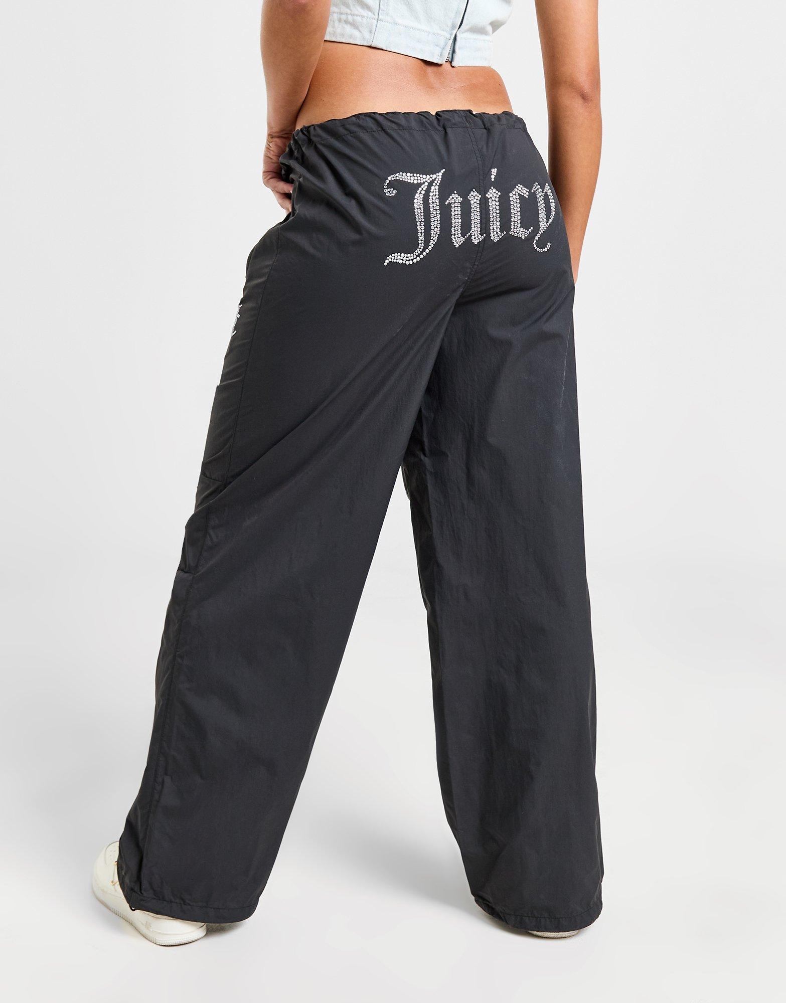 JUICY COUTURE SPODNIE DMNT CARGO PANT BLK JCWBJ24341101 Czarny